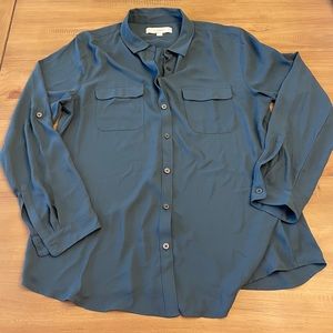 Loft Utility Button Up Shirt Size Large